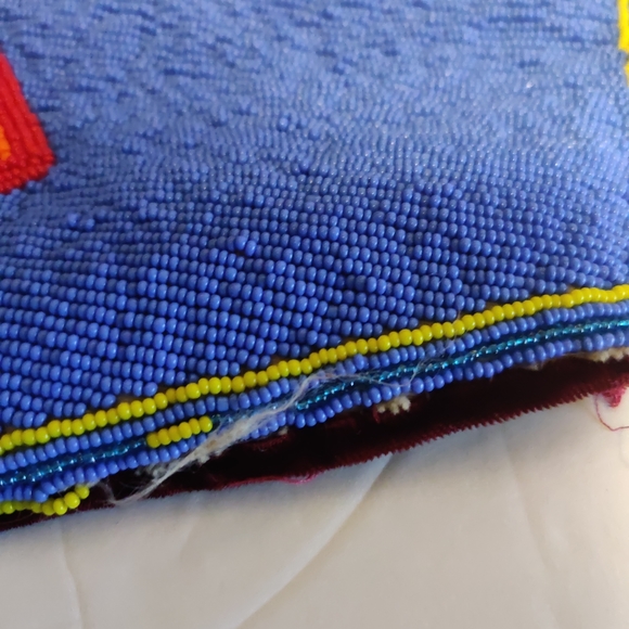 Lakota Native American hand beaded vest 50s - Picture 5 of 7